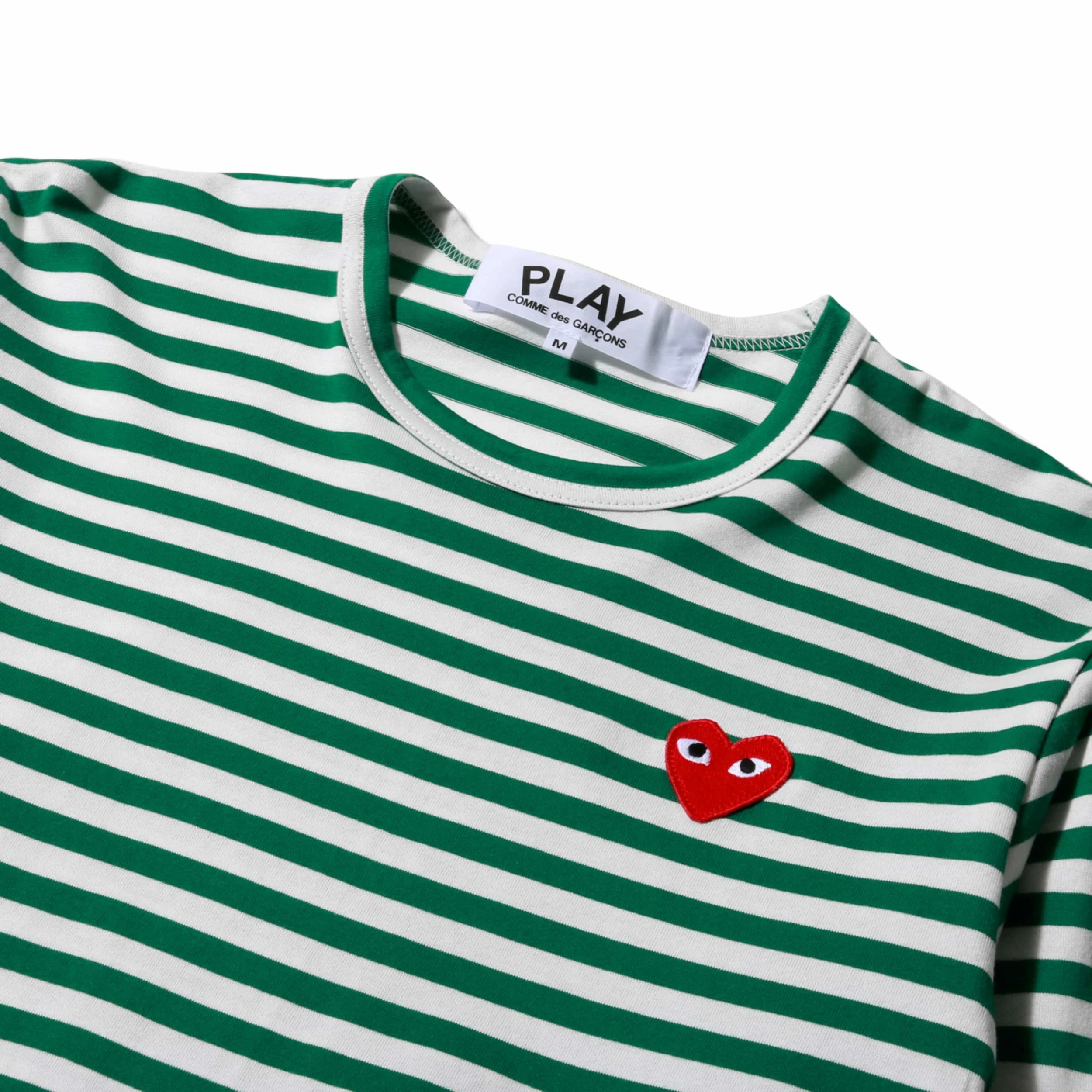 Comme Des Garçons Play PLAY STRIPED T-SHIRT 4 Comme Des Garçons Play PLAY STRIPED T-SHIRT - Image 2