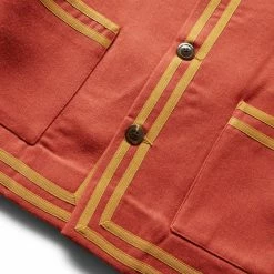 Bode SOCIETY CLUB JACKET -NIke Shop BODESOCIETYCLUBJACKETREDGOLDMLMRF22OW017 4