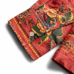 Bode FLORIBUNDA LS SHIRT -NIke Shop BodeFLORIBUNDALSSHIRTREDMULTIMLMRF22SH029 4