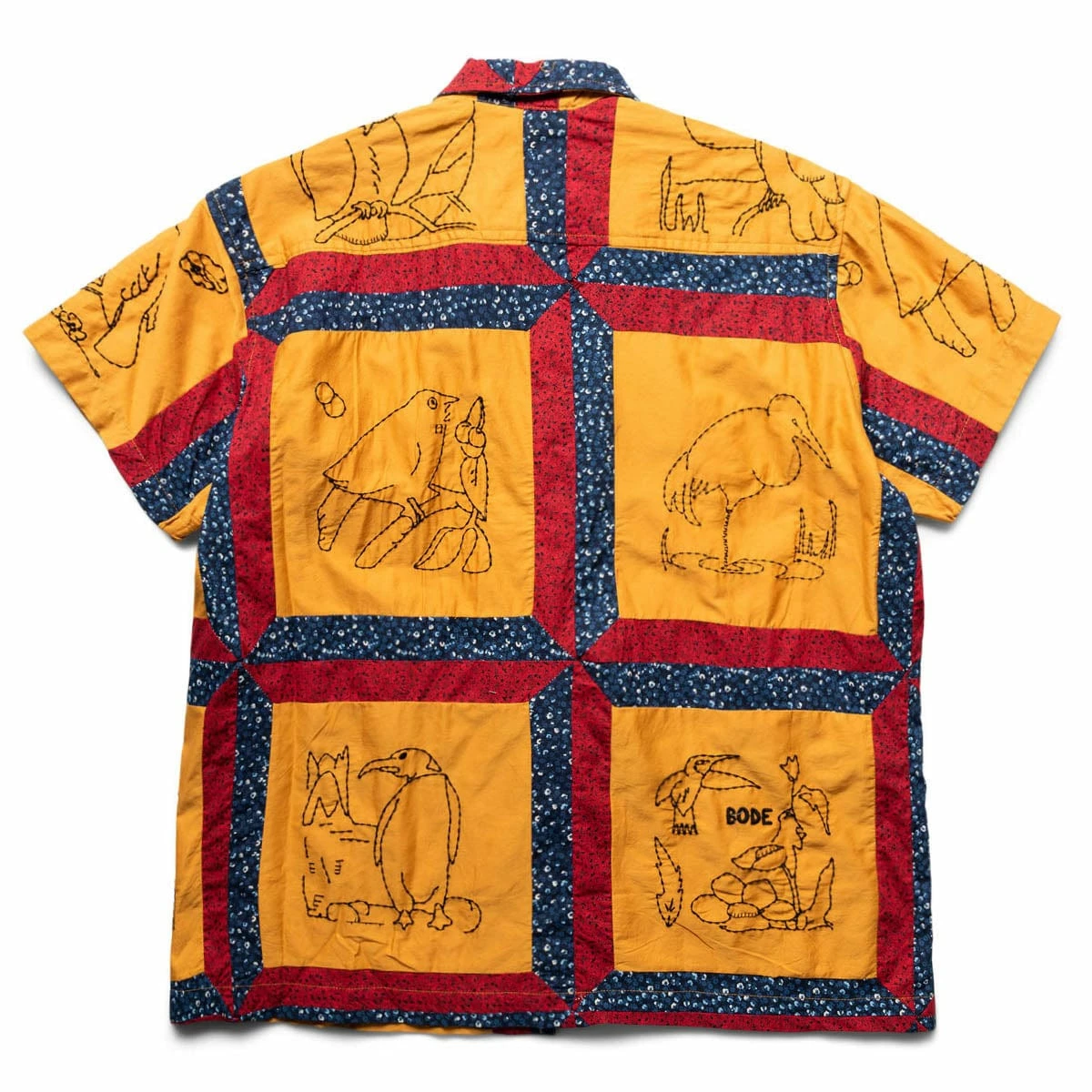 Bode BIRDSONG QUILT SS SHIRT 4 Bode BIRDSONG QUILT SS SHIRT - Image 2