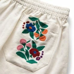 Bode WINTER GARDEN RUGBY SHORT -NIke Shop BodeWINTERGARDENRUGBYSHORTECRUMULTISMMRF22BT007 5