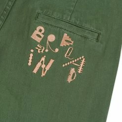 Brain Dead GASTRO PIGMENT DYED HERRINGBONE PANT 7 Brain Dead GASTRO PIGMENT DYED HERRINGBONE PANT -NIke Shop BrainDeadGastro Pigment Dyed Herringbone Pant Olive BDS22B04002341GR04 3