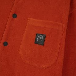 Brain Dead POLAR FLEECE CLIMBER SHIRT -NIke Shop BrainDeadPOLARFLEECECLIMBERSHIRTBURNTORANGESBDW22T25002745OR07 3
