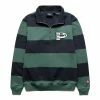 By Parra WORKED P STRIPED HALF ZIP SWEATSHIRT -NIke Shop ByParraWORKEDPSTRIPEDHALFZIPSWEATSHIRTNAVYGREENS48220 1