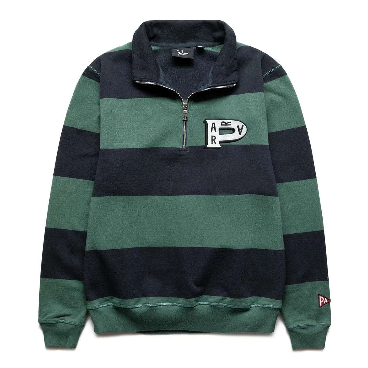 By Parra WORKED P STRIPED HALF ZIP SWEATSHIRT 3 By Parra WORKED P STRIPED HALF ZIP SWEATSHIRT
