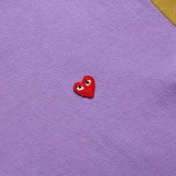 Comme Des Garçons Play BI-COLOUR MEN'S T-SHIRT 7 Comme Des Garçons Play BI-COLOUR MEN'S T-SHIRT -NIke Shop COMMEDESGARCONSBI COLOURMENST SHIRTPURPLEOLIVESP1T316 3