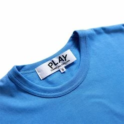 Comme Des Garçons Play SMALL RED HEART T-SHIRT -NIke Shop COMMEDESGARCONSMENST SHIRTBLUESP1T314 4