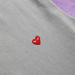 Comme Des Garçons Play BI-COLOUR MEN'S T-SHIRT 7 Comme Des Garçons Play BI-COLOUR MEN'S T-SHIRT -NIke Shop COMMEDESGARCONSPLAYBI COLOURMENST SHIRTGREYPURPLESP1T316 3