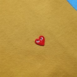 Comme Des Garçons Play BI-COLOUR MEN'S T-SHIRT -NIke Shop COMMEDESGARCONSPLAYBI COLOURMENST SHIRTOLIVEBLUESP1T316 3