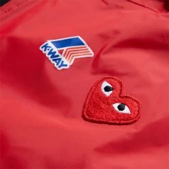 Comme Des Garçons Play K-WAY HOODIE FULL ZIP -NIke Shop COMMEDESGARCONSPLAYK WAYHOODIEFULLZIPREDSP1J501 5