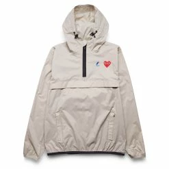 Comme Des Garçons Play K-WAY HOODIE HALF ZIP