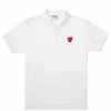 Comme Des Garçons Play PLAY POLO SHIRT 2 Comme Des Garçons Play PLAY POLO SHIRT -NIke Shop COMME DES GARCONS PLAY POLO SHIRT WHITE 1