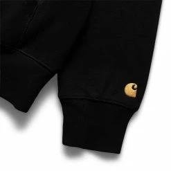 Carhartt WIP HOODED CHASE SWEATS -NIke Shop CarharttWIPHOODEDCHASESWEATSBLACKGOLDSI026384 00F XX 2