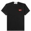 Comme Des Garçons Play PLAY T-SHIRT -NIke Shop CommedesGarconsPLAYPLAYT SHIRTBLACKMP1T226 1