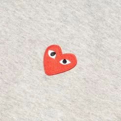 Comme Des Garçons Play PLAY HOODED SWEATSHIRT 7 Comme Des Garçons Play PLAY HOODED SWEATSHIRT -NIke Shop CommedesGarconsPlayPLAYHOODEDSWEATSHIRTGREYMP1T170 3