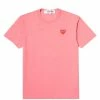 Comme Des Garçons Play PLAY T-SHIRT -NIke Shop CommedesGarconsPlayPLAYT SHIRTPINKREDHEARTMP1T272 1
