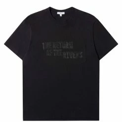 Engineered Garments PRINTED CROSS CREW NECK POCKET T-SHIRT