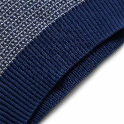 Fred Perry TWO COLOUR TEXTURE KNIT HENLEY -NIke Shop FREDPERRYTWOCOLOURTEXTUREKNITHENLEYFRENCHNAVYSK4800 5