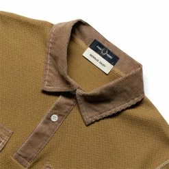 Fred Perry TWO POCKET POLO SHIRT -NIke Shop FREDPERRYTWOPOCKETPOLOSHIRTANTIQUEBRONZESSM3031 4