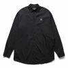 Fred Perry X RAF OVERSIZED EMBROIDERED SHIRT -NIke Shop FREDPERRYXRAFOVERSIZEDEMBROIDEREDSHIRTBLACKXSSM3113 1