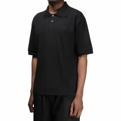 Fred Perry X MARGARET HOWELL PIQUE SHIRT -NIke Shop FRED PERRY MARGARET HOWELL PIQUE SHIRT BLACK SM6001 04