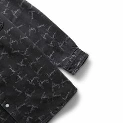 Fucking Awesome CURSIVE WASHED DENIM OVERSHIRT 8 Fucking Awesome CURSIVE WASHED DENIM OVERSHIRT -NIke Shop FUCKINGAWESOMECURSIVEWASHEDDENIMOVERSHIRTBLACKMFA HO22 150 3