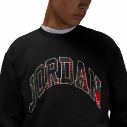 Air Jordan ESSENTIAL HOLIDAY PLAID FLEECE CREW -NIke Shop JordanBrandESSHOLPLDFLCCREWBLACKRATTANSDV1574 010 3