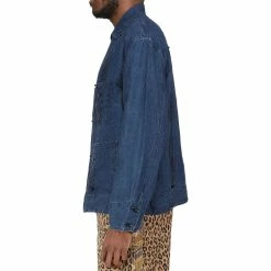 KAPITAL INDIGO LINEN CUBA COVERALL -NIke Shop KAPITAL IDG LINEN CUBA COVERALL IDG 2 K1803LJ011 6