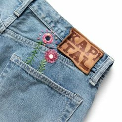 KAPITAL 14OZ DENIM 5P MONKEY CISCO (66 Psyche Kneed Remake) -NIke Shop Kapital14OZDENIM5PMONKEYCISCO 66PSYCHEKNEEDREMAKE BURGUNDY34K2109LP009 8