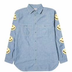 KAPITAL CHAMBRAY WORK SHIRT (SMILE)