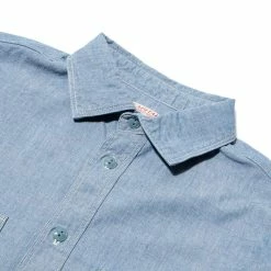 KAPITAL CHAMBRAY WORK SHIRT (SMILE) -NIke Shop KapitalCHAMBRAYWORKSHIRTSMILESAX3EK 895 3