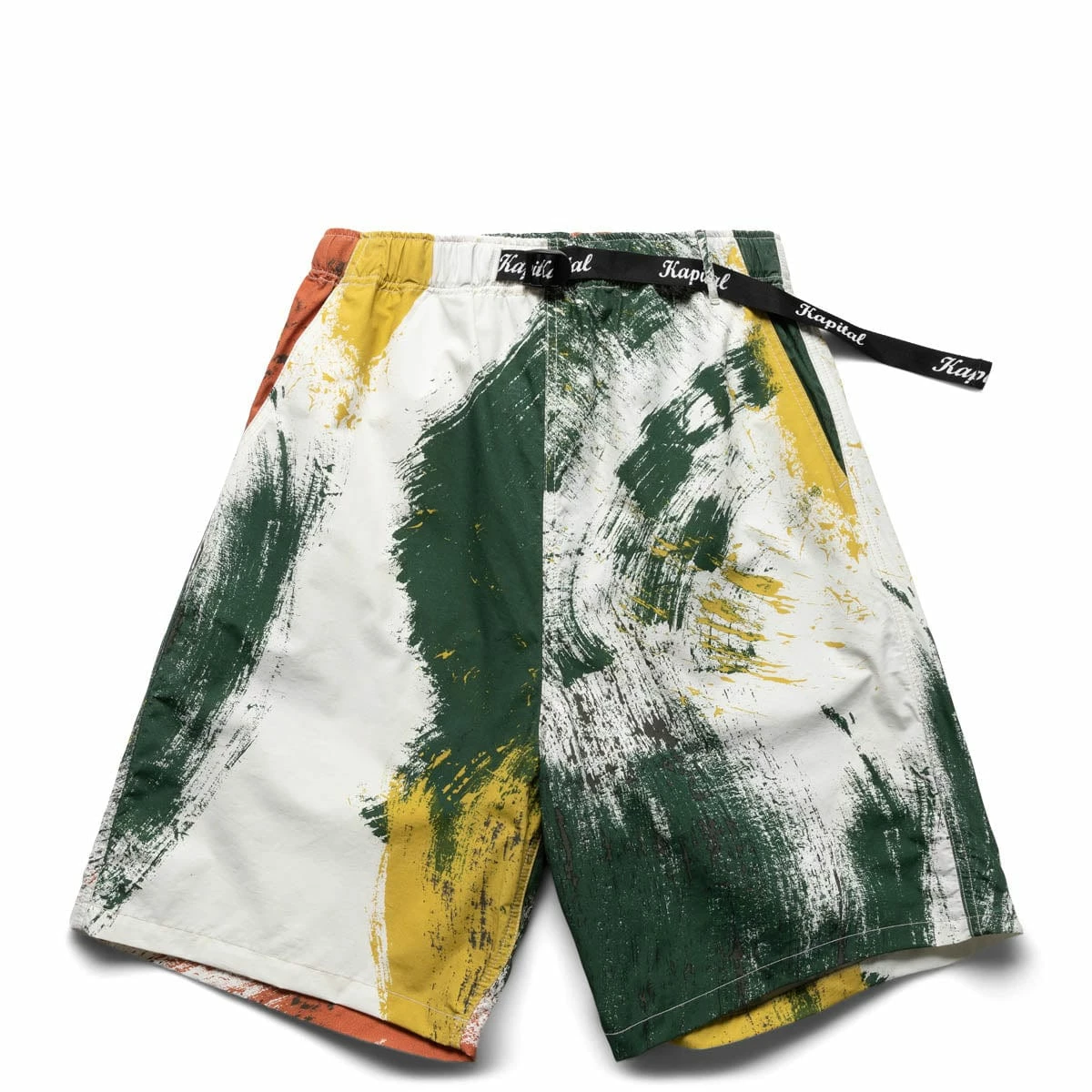 KAPITAL FAST-DRY TAFFETA BRUSH CAMO EASY SHORTS 3 KAPITAL FAST-DRY TAFFETA BRUSH CAMO EASY SHORTS