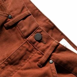 Lemaire SEAMLESS JEANS -NIke Shop LemaireSEAMLESSJEANSBRICKBROWN48PA330LD1001 3