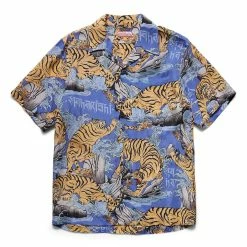 Maharishi WATER TIGER CAMP COLLAR SHIRT