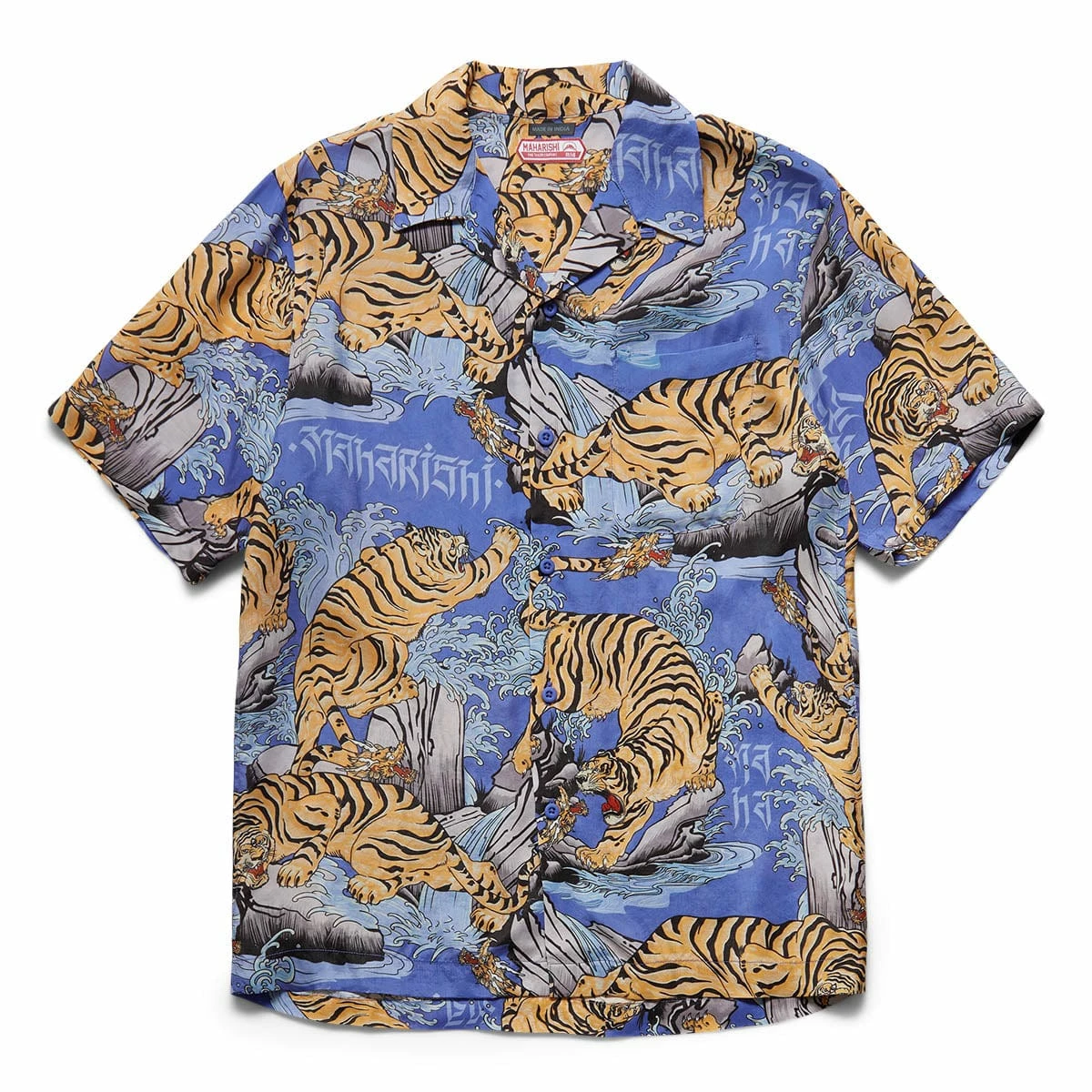 Maharishi WATER TIGER CAMP COLLAR SHIRT 3 Maharishi WATER TIGER CAMP COLLAR SHIRT