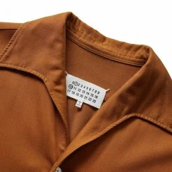 Maison Margiela SHORT-SLEEVED SHIRT -NIke Shop MAISONMARGIELASHORT SLEEVEDSHIRTBRONZE50S50DR0003 3