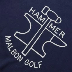 Malbon Golf HAMMER CREWNECK -NIke Shop MALBONHAMMERCREWNECKNAVYSM 7371 NVY 3