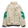 Pleasures X PLAYBOY BUNNY SHERPA ZIP UP JACKET -NIke Shop PLEASURESBUNNYSHERPAZIPUPJACKETTANSP21PB006 1