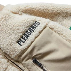 Pleasures X PLAYBOY BUNNY SHERPA ZIP UP JACKET -NIke Shop PLEASURESBUNNYSHERPAZIPUPJACKETTANSP21PB006 4