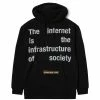 Pleasures INTERNET HOODY -NIke Shop PleasuresINTERNETHOODYBLACKMP21F050 1
