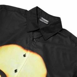 Pleasures MANSON BUTTON DOWN -NIke Shop PleasuresMANSONBUTTONDOWNBLACKMP20M001 3
