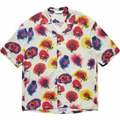 Sasquatchfabrix "KASHIN DYES” OPEN COLLAR H/S SHIRT