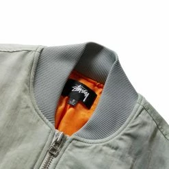 Stüssy DYED NYLON BOMBER JACKET -NIke Shop STUSSYDYEDNYLONBOMBERSTONES115694 4