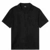 Stüssy DIAMOND JACQUARD LINEN SHIRT -NIke Shop StussyDIAMONDJACQUARDLINENSHIRTBLACKM1110154 1