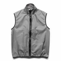 Whim Golf PACKABLE TRANSPARENT GRID NYLON FULL ZIP VEST