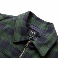 A.P.C. NEW IAN JACKET -NIke Shop a.p.c.BLOUSONNEWIANDARKGREENMWOANU H02759 4