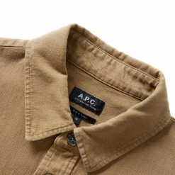 A.P.C. BASILE OVERSHIRT -NIke Shop a.p.c.SURCHEMISEBASILEBROWNMCOEXJ H02709 3