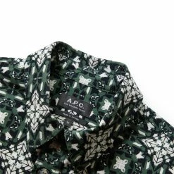A.P.C. SURCHEMISE LEO SHIRT -NIke Shop a.p.c.SURCHEMISELEOGREENMCOFAT H02698 3