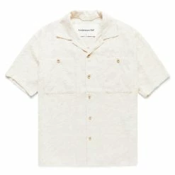 Andersson Bell BALI SHEER OPEN COLLAR SHIRT