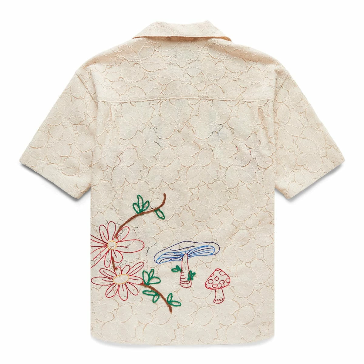 Andersson Bell FLOWER MUSHROOM EMBROIDERY OPEN COLLAR SHIRT 4 Andersson Bell FLOWER MUSHROOM EMBROIDERY OPEN COLLAR SHIRT - Image 2
